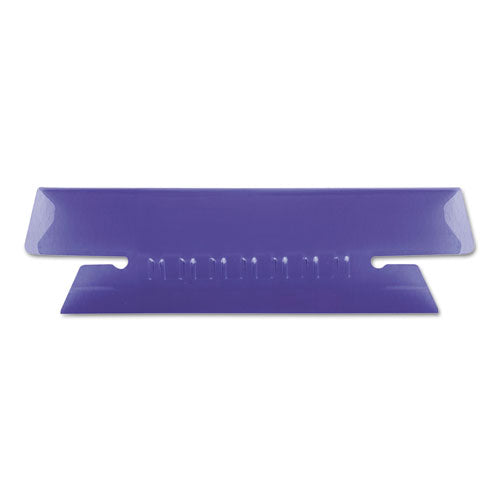 Transparent Colored Tabs For Hanging File Folders, 1/3-Cut, Violet, 3.5" Wide, 25/Pack-(PFX4312VIO)