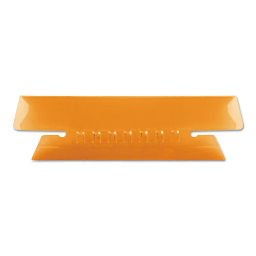 Transparent Colored Tabs For Hanging File Folders, 1/3-Cut, Orange, 3.5" Wide, 25/Pack-(PFX4312ORA)