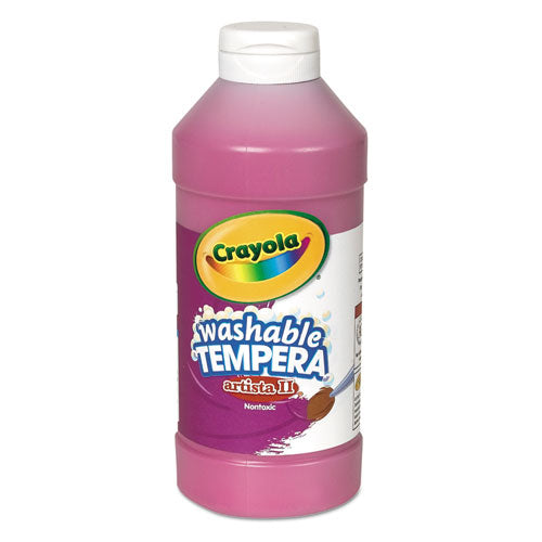 Artista II Washable Tempera Paint, Magenta, 16 oz Bottle-(CYO543115069)