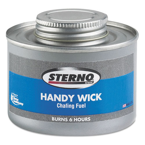 Handy Wick Chafing Fuel, Methanol, 6 Hour Burn, 7.11 oz Can, 24/Carton-(STE10368)