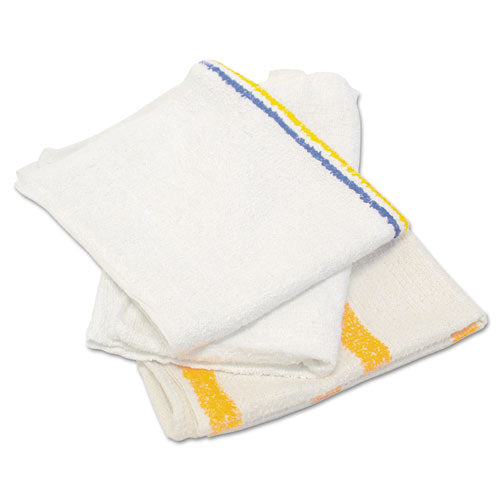 Value Counter Cloth/Bar Mop, 14 x 17, White, 25 Pounds/Bag-(HOS53425BP)