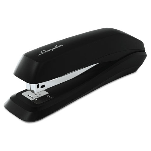 Standard Full Strip Desk Stapler, 15-Sheet Capacity, Black-(SWI54501)