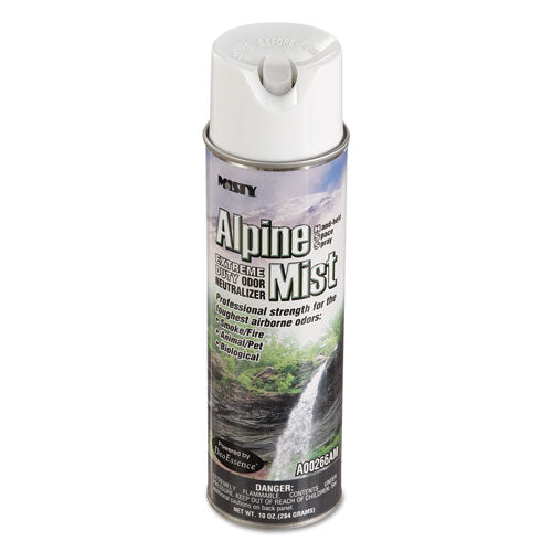 Hand-Held Odor Neutralizer, Alpine Mist, 10 oz Aerosol Spray, 12/Carton-(AMR1039394)