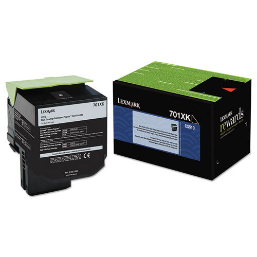 70C1XK0 Return Program Extra High-Yield Toner, 8,000 Page-Yield, Black-(LEX70C1XK0)