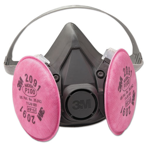 Half Facepiece Respirator 6000 Series, Reusable, Medium-(MMM6291)