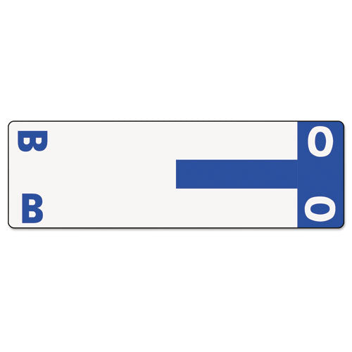 AlphaZ Color-Coded First Letter Combo Alpha Labels, B/O, 1.16 x 3.63, Dark Blue/White, 5/Sheet, 20 Sheets/Pack-(SMD67153)