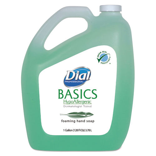 Basics Hypoallergenic Foaming Hand Wash, Honeysuckle, 1 gal, 4/Carton-(DIA98612CT)