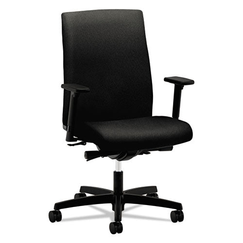 Ignition Series Mid-Back Work Chair, Supports Up to 300 lb, 17" to 22" Seat Height, Black-(HONIW104CU10)