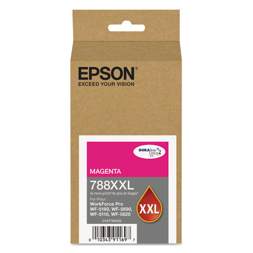T788XXL320 (788XXL) DURABrite Ultra XL PRO High-Yield Ink, Magenta-(EPST788XXL320)