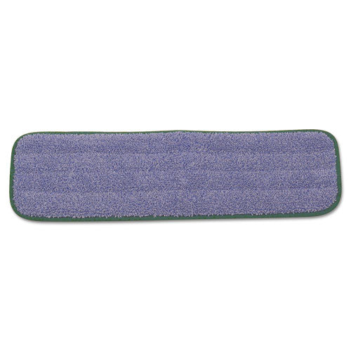 Microfiber Wet Mopping Pad, 18.5" x 5.5" x 0.5", Green, 12/Carton-(RCPQ410GRECT)