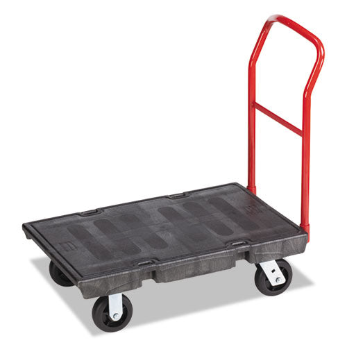 Heavy-Duty Platform Truck Cart, 1,000 lb Capacity, 24 x 36 Platform, Black-(RCP4403BLA)