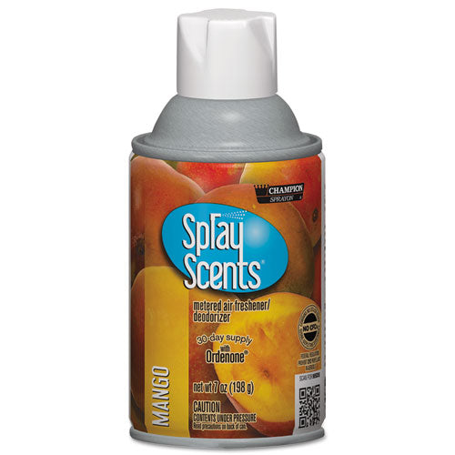 Champion Sprayon SPRAYScents Metered Air Freshener Refill, Mango, 7 oz Aerosol Spray, 12/Carton-(CHP5192)