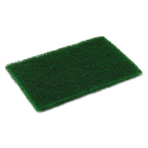 Medium Duty Scouring Pad, 6 x 9, Green, 10/Pack, 6 Packs/Carton-(CMCMD6900)