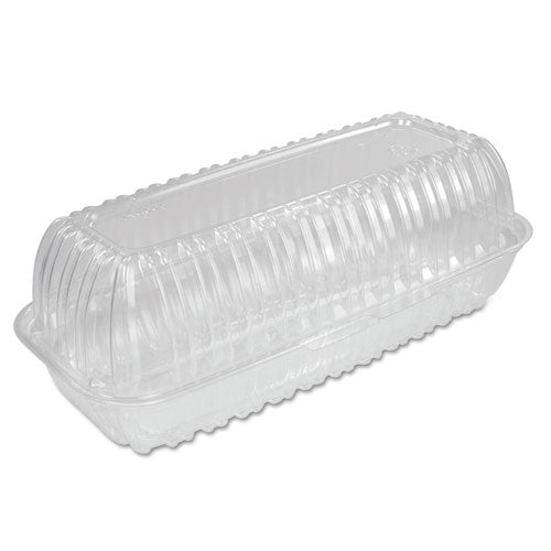 Showtime Clear Hinged Containers, Hoagie Container, 29.9 oz, 5.1 x 9.9 x 3.5, Clear, Plastic, 100/Bag 2 Bags/Carton-(DCCC99HT1)