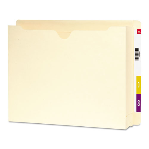 Heavyweight End Tab File Jacket with 2" Expansion, Straight Tab, Letter Size, Manila, 25/Box-(SMD76910)