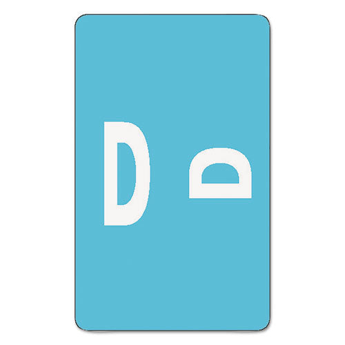 AlphaZ Color-Coded Second Letter Alphabetical Labels, D, 1 x 1.63, Light Blue, 10/Sheet, 10 Sheets/Pack-(SMD67174)