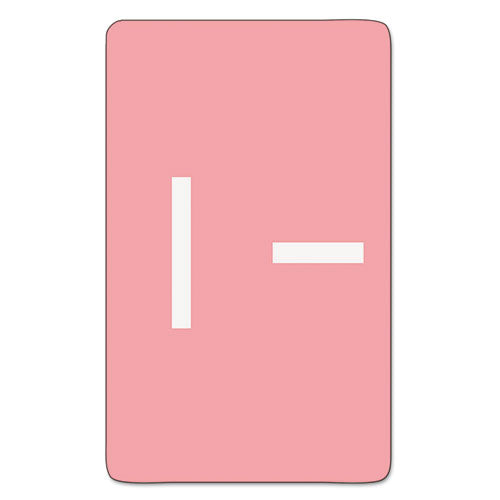 AlphaZ Color-Coded Second Letter Alphabetical Labels, I, 1 x 1.63, Pink, 10/Sheet, 10 Sheets/Pack-(SMD67179)