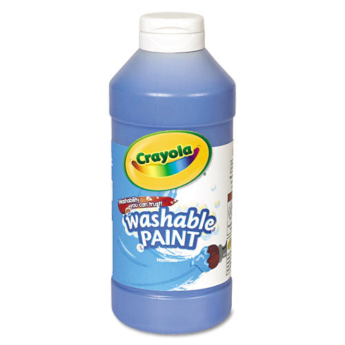 Washable Paint, Blue, 16 oz Bottle-(CYO542016042)