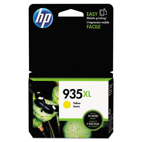 HP 935XL, (C2P26AN) High-Yield Yellow Original Ink Cartridge-(HEWC2P26AN)