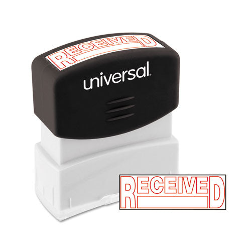 Message Stamp, RECEIVED, Pre-Inked One-Color, Red-(UNV10067)