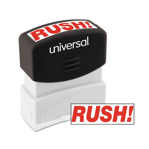 Message Stamp, RUSH, Pre-Inked One-Color, Red-(UNV10069)