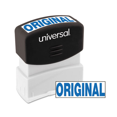 Message Stamp, ORIGINAL, Pre-Inked One-Color, Blue-(UNV10060)