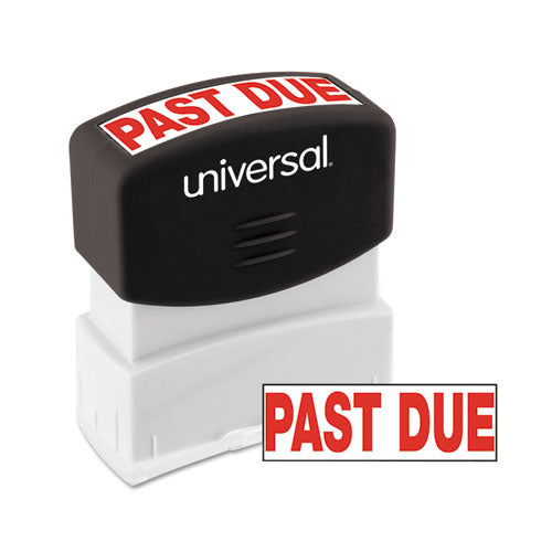 Message Stamp, PAST DUE, Pre-Inked One-Color, Red-(UNV10063)