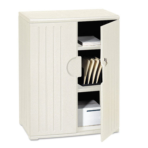 Rough n Ready Storage Cabinet, Two-Shelf, 36w x 22d x 46h, Platinum-(ICE92563)