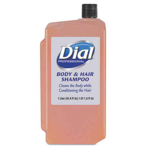 Hair + Body Wash Refill for 1 L Liquid Dispenser, Neutral Scent, 1 L, 8/Carton-(DIA04029)