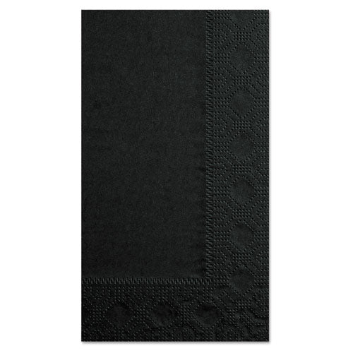 Dinner Napkins, 2-Ply, 15 x 17, Black, 1000/Carton-(HFM180513)