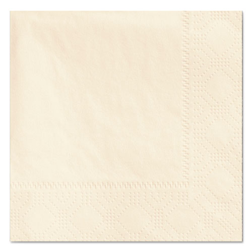 Beverage Napkins, 2-Ply, 9 1/2 x 9 1/2, Ecru, 1000/Carton-(HFM180317)