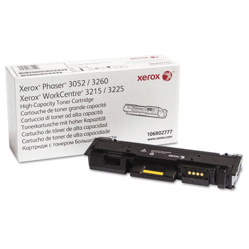 106R02777 High-Yield Toner, 3,000 Page-Yield, Black-(XER106R02777)