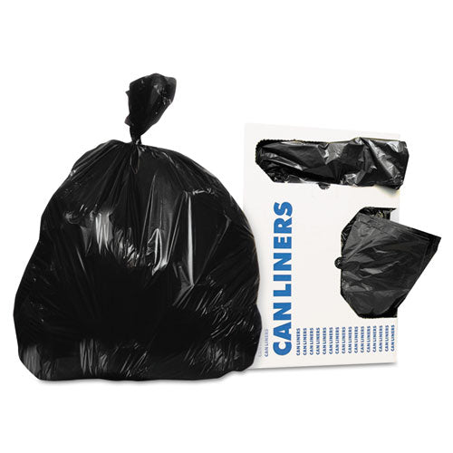 Linear Low-Density Can Liners, 30 gal, 0.9 mil, 30" x 36", Black, 200/Carton-(HERH6036TK)