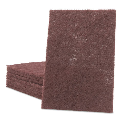 General Purpose Hand Pad, 6 x 9, Maroon, 20/Box, 3 Boxes/Carton-(MMM04029)