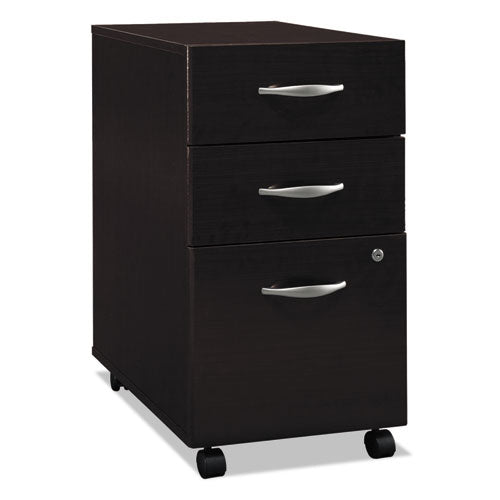 Series C Mobile Pedestal File, Left/Right, 3-Drawer: Box/Box/File, Legal/Letter/A4/A5, Cherry/Gray, 15.75 x 20.25 x 27.88-(BSHWC12953SU)