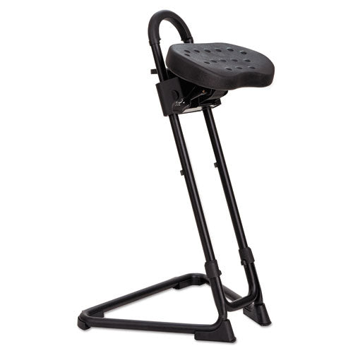 Alera SS Series Sit/Stand Adjustable Stool, Supports Up to 300 lb, Black-(ALESS600)