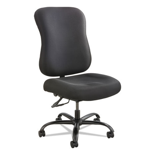 Optimus High Back Big and Tall Chair, Fabric, Supports Up to 400 lb, 19" to 22" Seat Height, Black-(SAF3590BL)