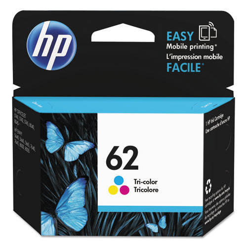 HP 62, (C2P06AN) Tri-Color Original Ink Cartridge-(HEWC2P06AN)