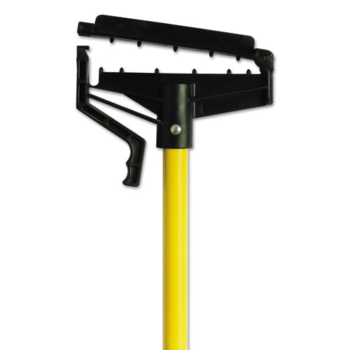 Quick-Change Mop Handle, 60", Fiberglass, Yellow, 6/Carton-(DVOCB965166)