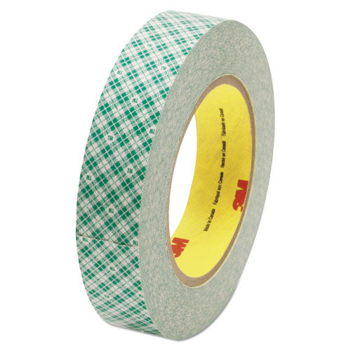 Double-Coated Tissue Tape, 3" Core, 1" x 36 yds, White-(MMM410M)