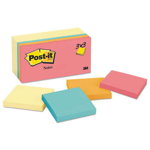 Original Pads Assorted Value Pack, 3 x 3, (8) Canary Yellow, (6) Poptimistic Collection Colors, 100 Sheets/Pad, 14 Pads/Pack-(MMM65414YWM)