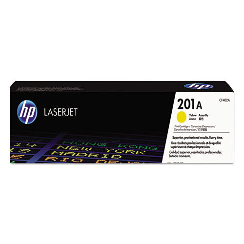 HP 201A, (CF402A) Yellow Original LaserJet Toner Cartridge-(HEWCF402A)