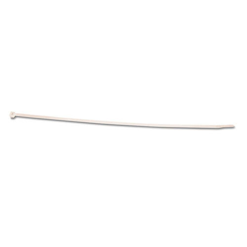 Nylon Cable Ties, 8 x 0.19, 50 lb, Natural, 1,000/Pack-(TCO22200)