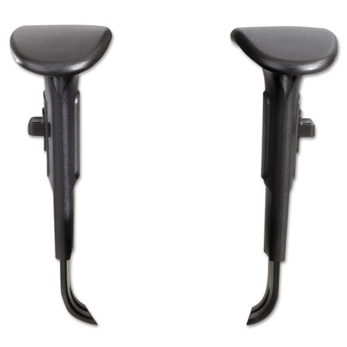 Adjustable T-Pad Arms for Safco Alday and Vue Series Task Chairs and Stools, 3.5 x 10.5 x 14, Black, 2/Set-(SAF3399BL)