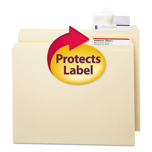 Seal and View File Folder Label Protector, Clear Laminate, 3.5 x 1.69, 100/Pack-(SMD67600)