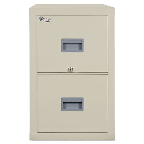Patriot by FireKing Insulated Fire File, 1-Hour Fire Protection, 2 Legal/Letter File Drawers, Parchment, 17.75 x 25 x 27.75-(FIR2P1825CPA)