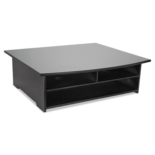 Wood Tones Printer Stand, 21 x 18 x 6.5, Black-(ROL82431)