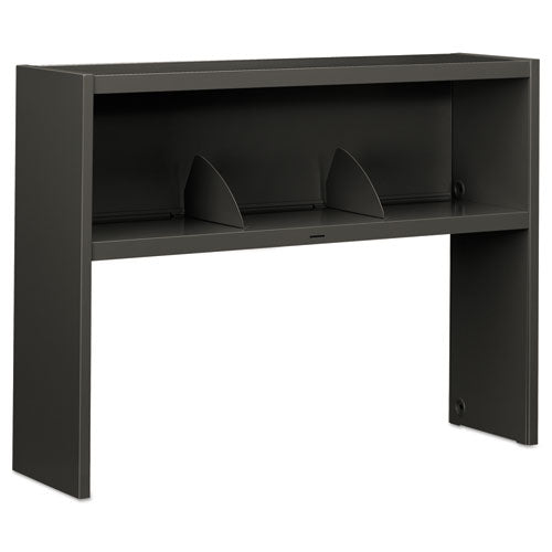 38000 Series Stack On Open Shelf Hutch, 48w x 13.5d x 34.75h, Charcoal-(HON386548NS)