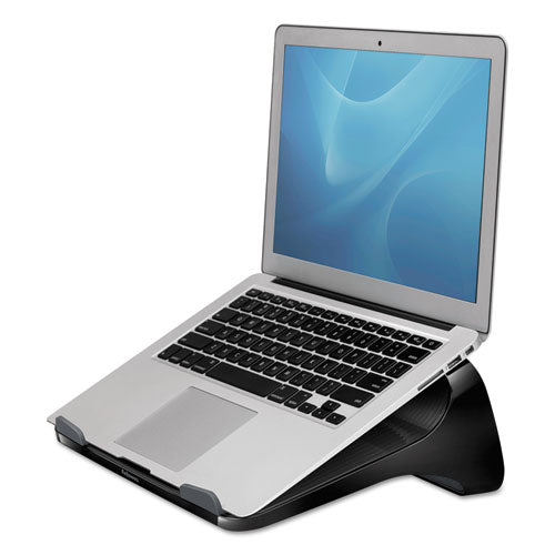I-Spire Series Laptop Lift, 13.19" x 9.31" x 4.13", Black/Gray, Supports 10 lbs-(FEL9472401)