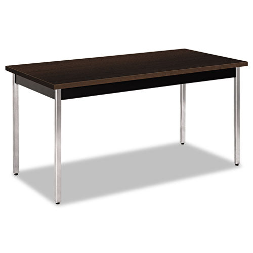 Utility Table, Rectangular, 60w x 30d x 29h, Mocha/Black-(HONUTM3060MOPCH)